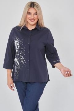 Рубашка "Luxury Plus" 1210 (Темно-синий)