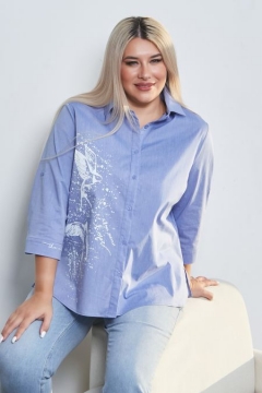 Рубашка "Luxury Plus" 1210 (Голубой)
