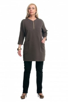 Туника "Олси" 1606016/2 (Коричневый)