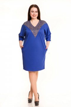 Платье 686 (Синий)