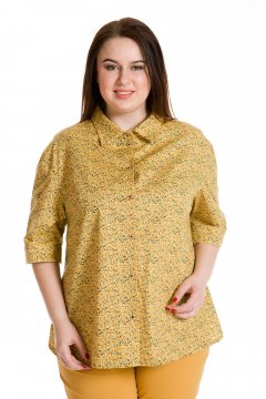 Рубашка 688 (Горчичный)