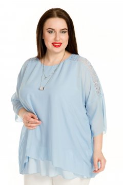 Блузка 710 (Голубой)