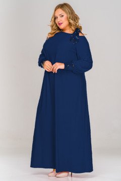 Платье 1517502 (Темно-синий)