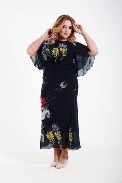 Платье 110103 (Синий)