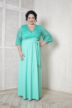 Платье 098102 (Ментоловый)