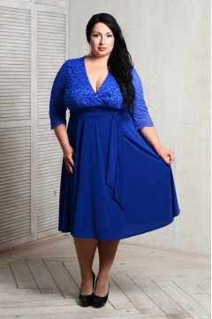 Платье 054003 (Васильковый)