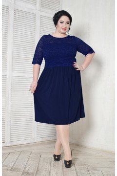 Платье 099202 (Темно-синий)