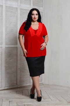 Блуза 066603 (Красный)