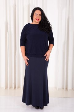 Юбка 041302 (Темно-синий)