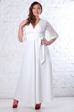Платье 078101 (Белый)