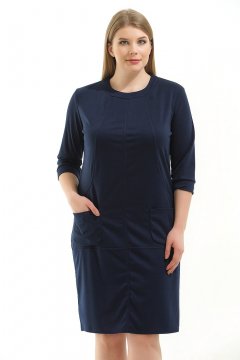Платье "Раиса" (Темно-синий)