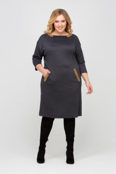 Платье "Алекса" (Темно-синий)