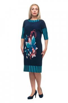 Платье "Олси"1705042V (Синий)