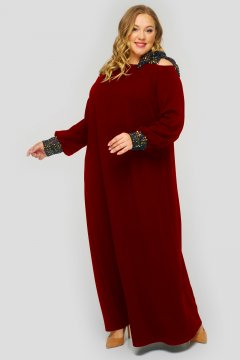 Платье "ЛаТэ" 1823203 (Бордовый)