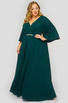 Платье "ЛаТэ" 1824007 (Изумрудный)