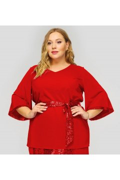 Блуза "ЛаТэ" 1822704 (Красный)