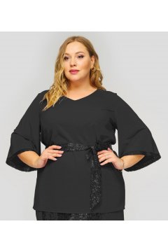 Блуза "ЛаТэ" 1822701 (Черный)