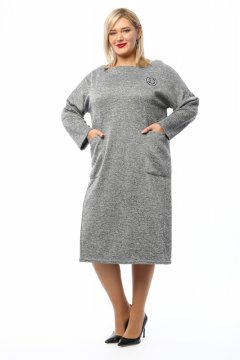 Платье "Николь" 0031-074 (Серый)