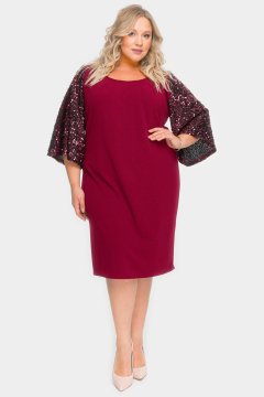 Платье "ЛаТэ" 1917205 (Бордовый)