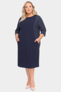 Платье "ЛаТэ" 1925301 (Темно-синий)