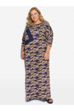 Платье "ЛаТэ" 2026001 (Мультиколор)