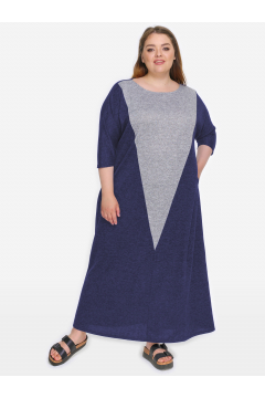 Платье "ЛаТэ" 2022204 (Темно-синий)