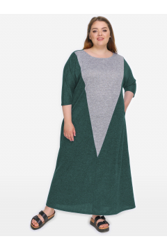 Платье "ЛаТэ" 2022206 (Изумрудный)