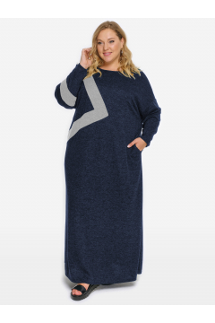 Платье "ЛаТэ" 2026003 (Темно-синий)