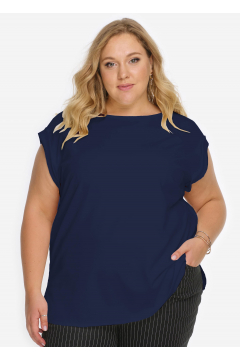 Блуза "ЛаТэ" 2027603 (Темно-синий)