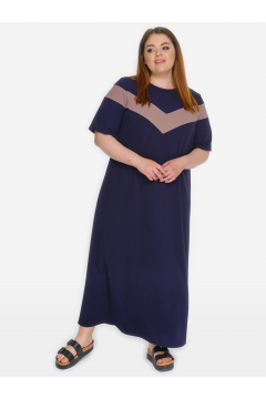 Платье "ЛаТэ" 2026102 (Темно-синий)