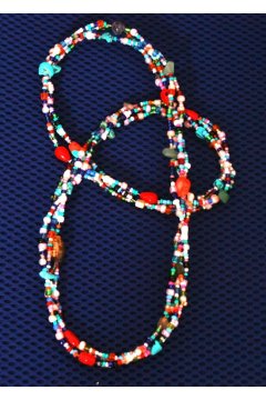 Бусы разноцветные "Разноцветный взгляд "(Бисер)