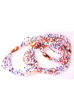 Бусы разноцветные "Разноцветные веревки" (Бисер)