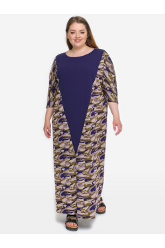 Платье из джерси, принт милитари, комбинированное * (Мультиколор)