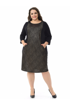 Платье "ЛаТэ" 2125303 (Черный)