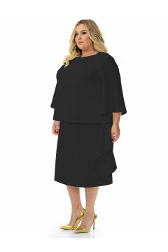 Платье-костюм "ЛаТэ" 2131201 (Черный)