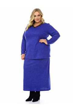 Блуза "ЛаТэ" 2129603 (Васильковый)