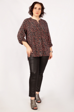 Блуза "Келли" (Черный/розовый)