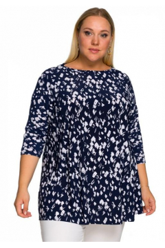 Туника "ЛаТэ" 2227811 (принт сине-белый)
