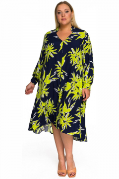 Платье "ЛаТэ" 2231402 (принт "тропические листья")