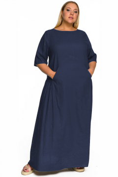 Платье "ЛаТэ" 2232803 (Темно-синий)