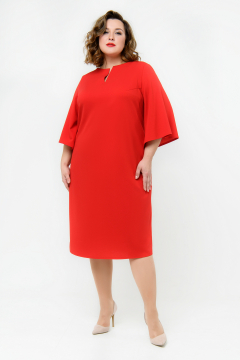 Платье-футляр "ЛаТэ" 2332604 (Красный)