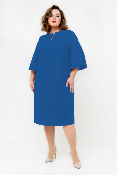 Платье-футляр "ЛаТэ" 2332608 (Васильковый)