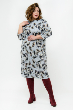 Платье "ЛаТэ" 231008 (Принт нежно-фиолетовый)