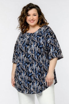 Туника "ЛаТэ" 2419115 (Принт темно-синий)
