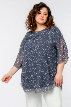 Туника "ЛаТэ" 2426208 (Шифон антрацитовый)