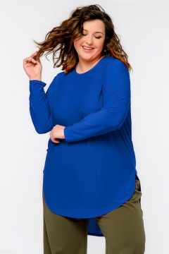 Туника удлиненная "ЛаТэ" 2435515 (Васильковый)