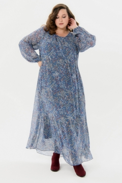 Платье "ЛаТэ" 2522416 (Принт "деним")