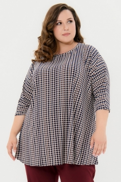 Туника "ЛаТэ" 2527817 (Принт "цепочки")