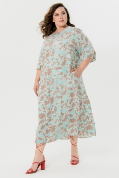 Платье "ЛаТэ" 2536102 (Принт "Тиффани")