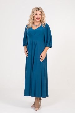 Платье "Luxury Plus" 669 (Cине-зеленый)